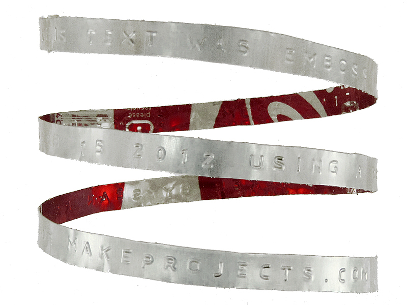 Soda Can Label Embossing
