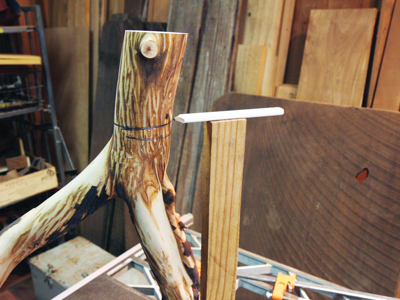 Rustic Wood Side&nbsp;Table