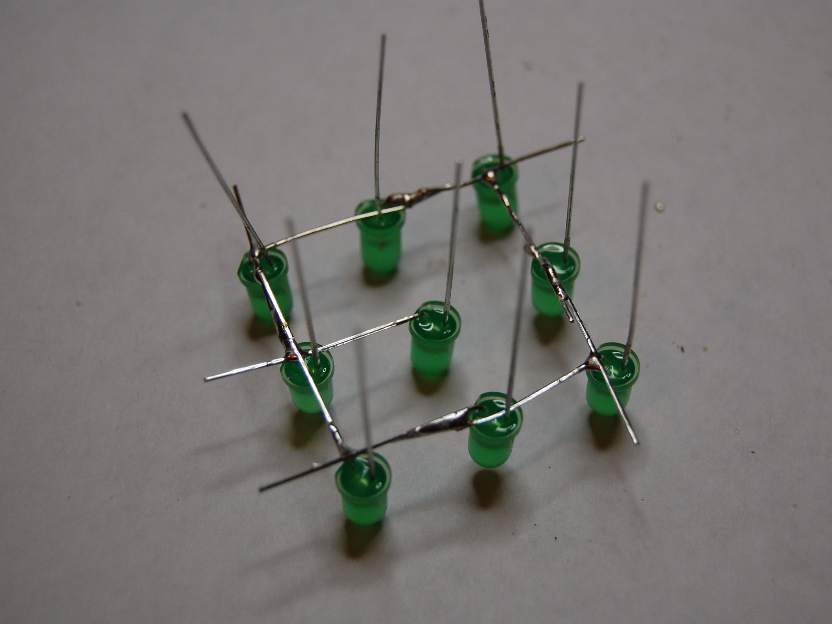 3x3x3 LED Cube Arduino Shield
