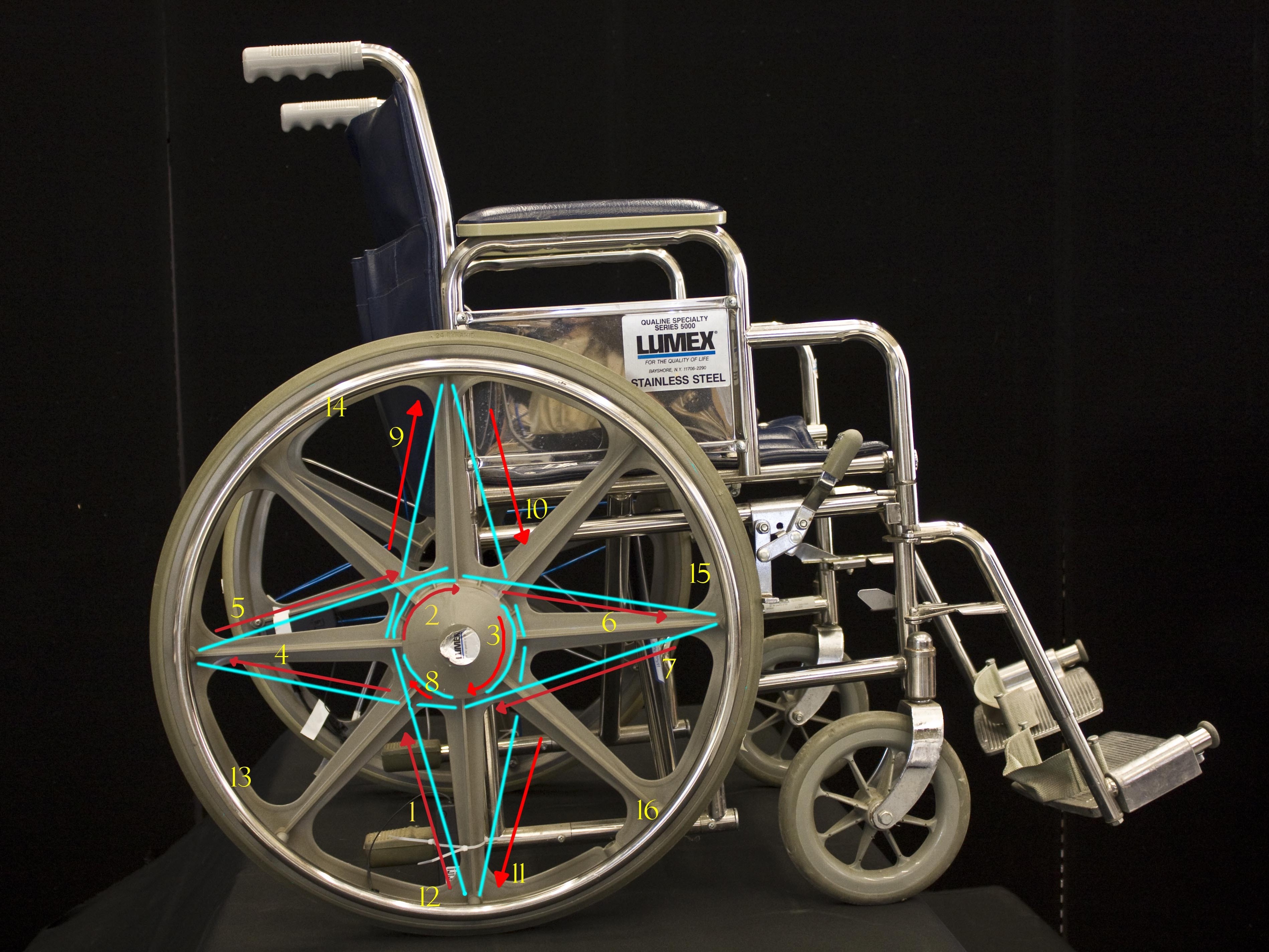 EZ-EL Wire/LED Light&nbsp;Wheelchair