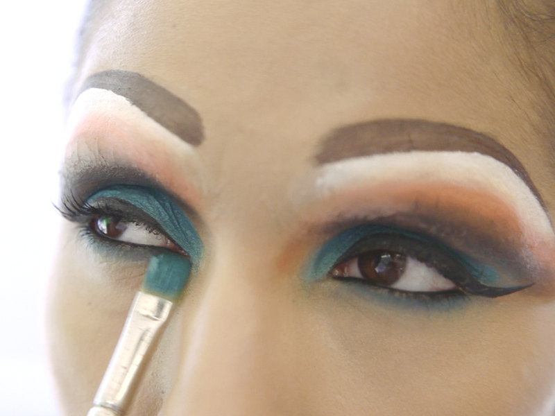 Cage Makeup for Burning Man
