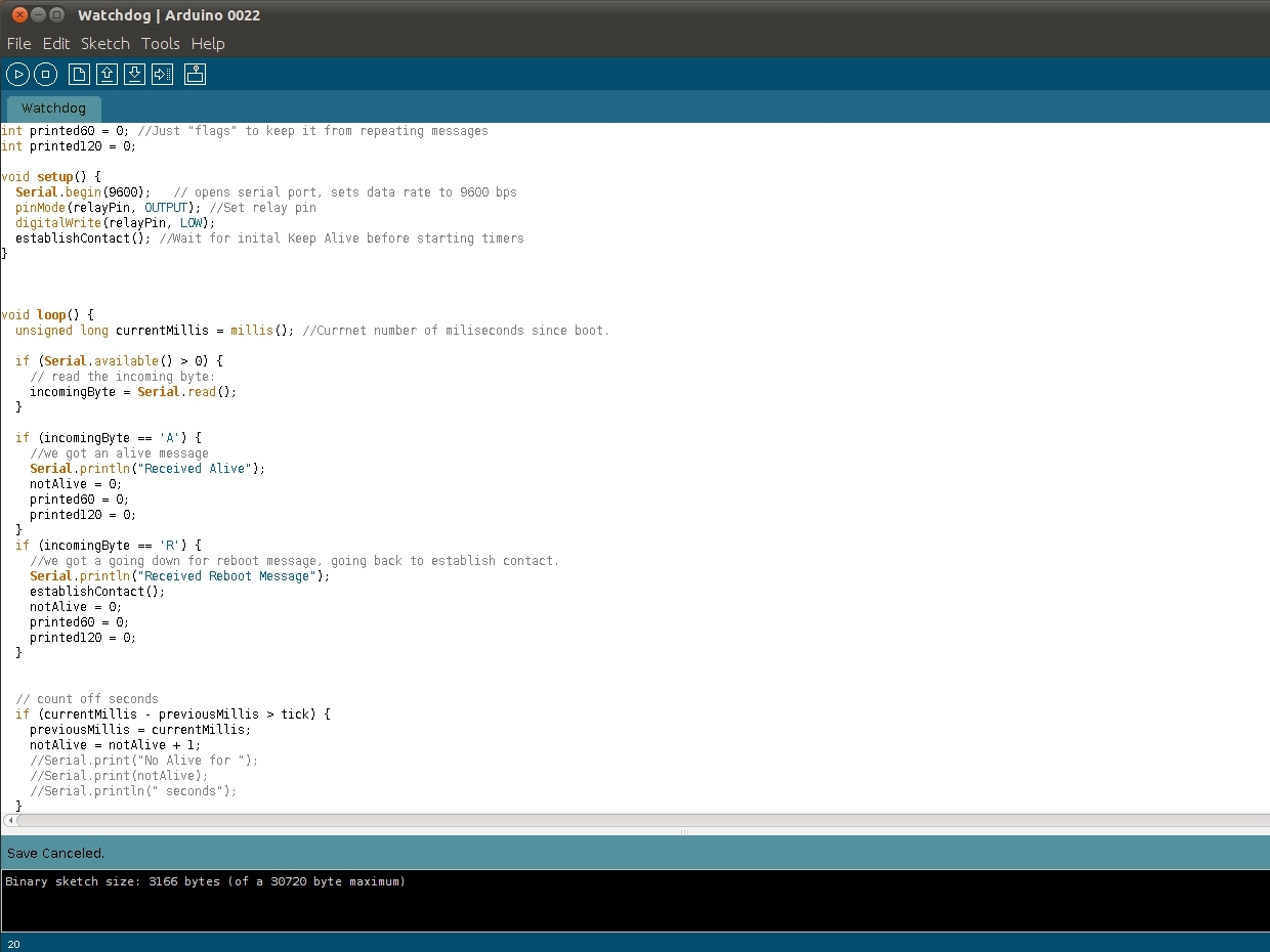 USB Watchdog for Linux with Arduino