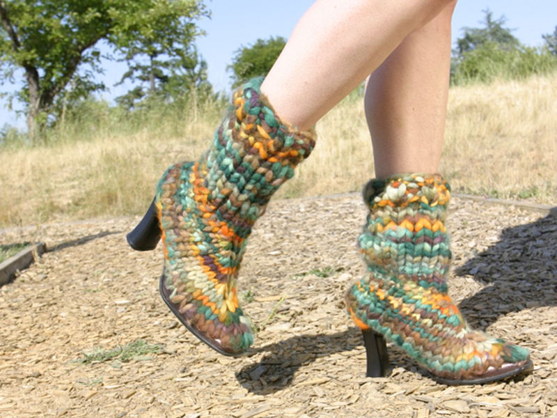New Project: Knitted Boots