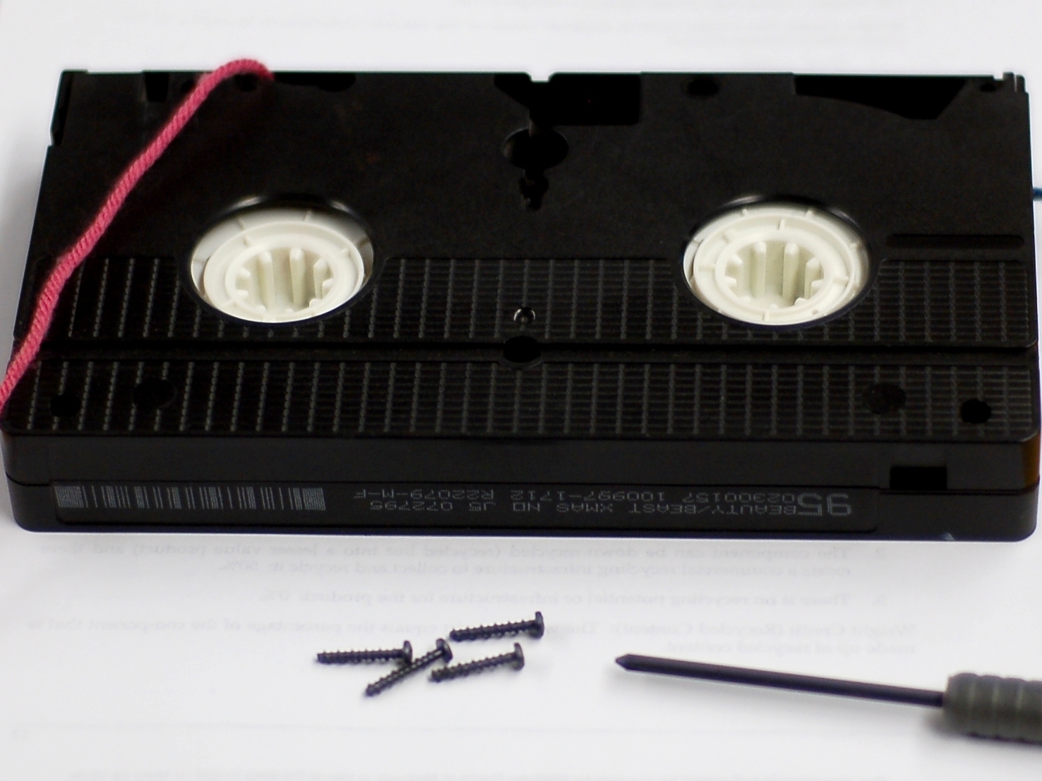 VHS Cassette Yarn&nbsp;Dispenser!