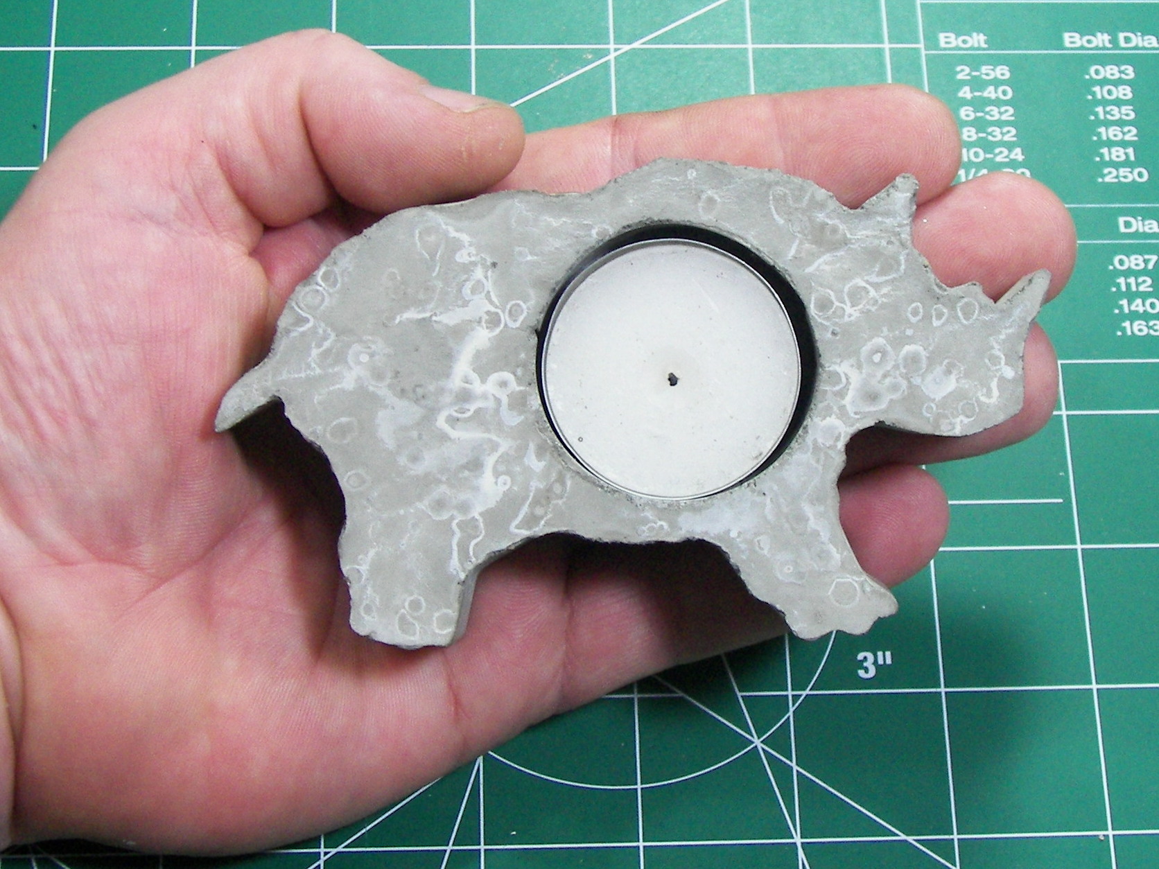 New Project: Concrete Tea Light Holder