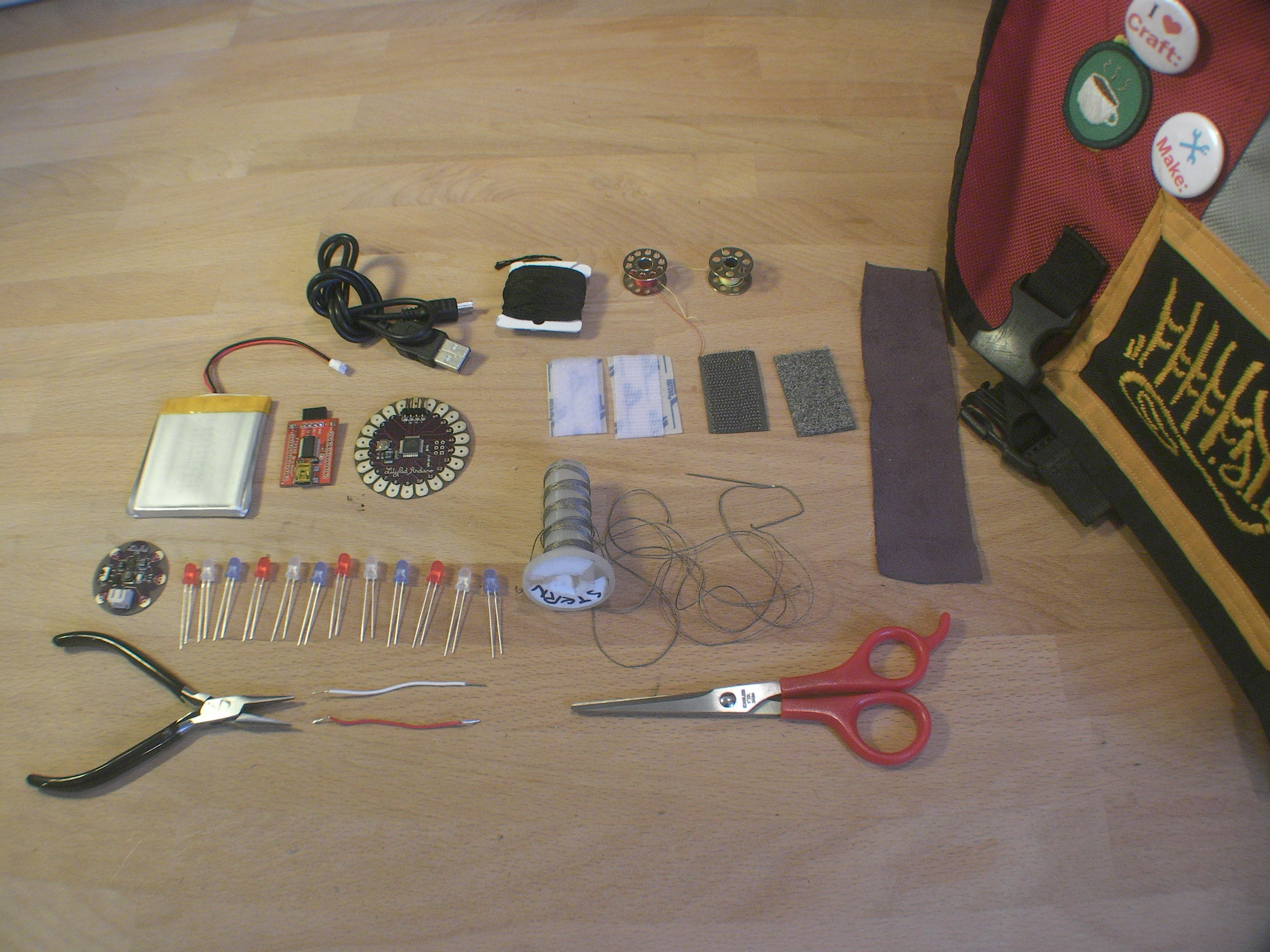 Arduino Blinking Bike&nbsp;Patch