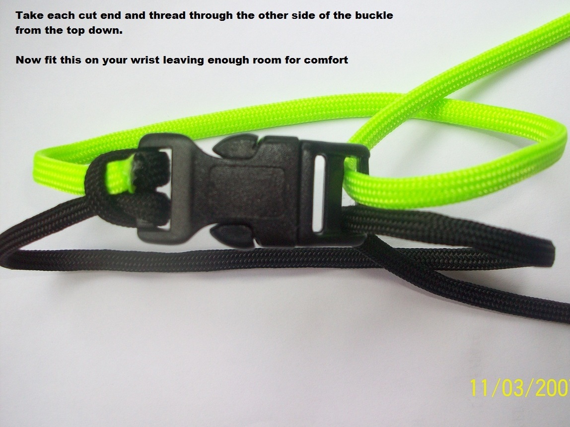 How to make a paracord 550 survival bracelet