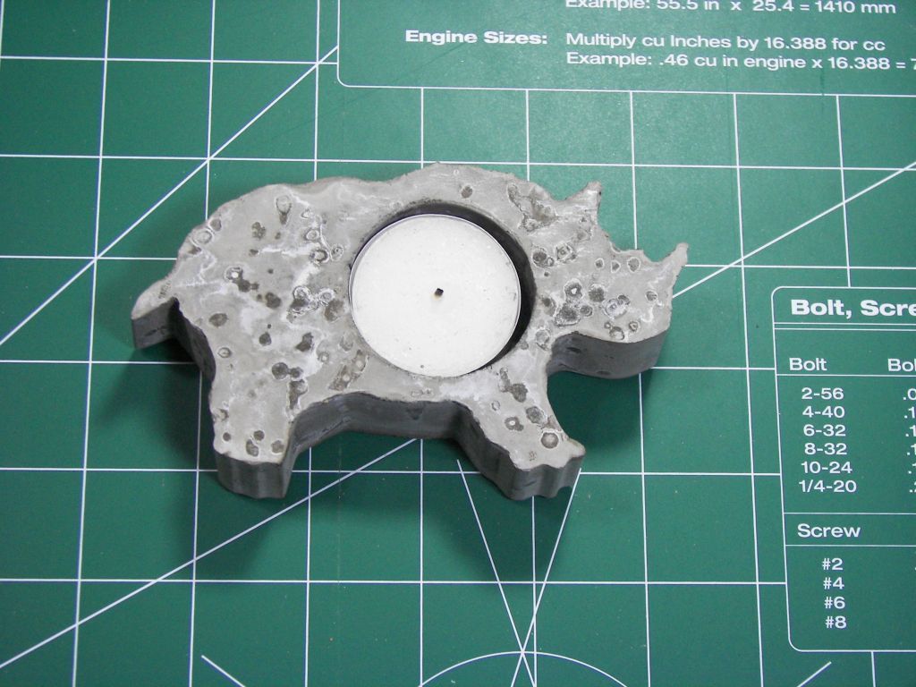 New Project: Concrete Tea Light Holder