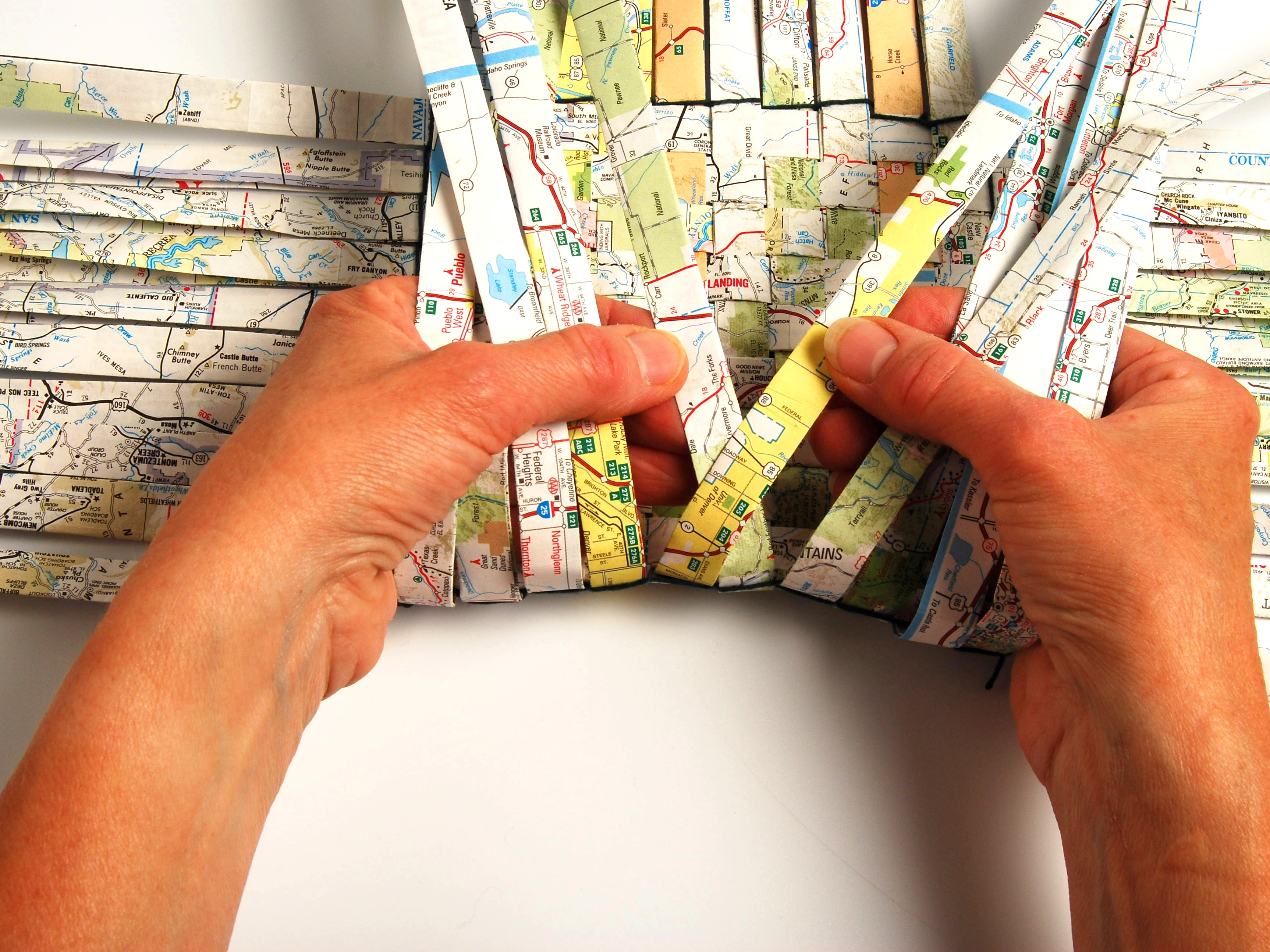 New Project: Woven Map Basket