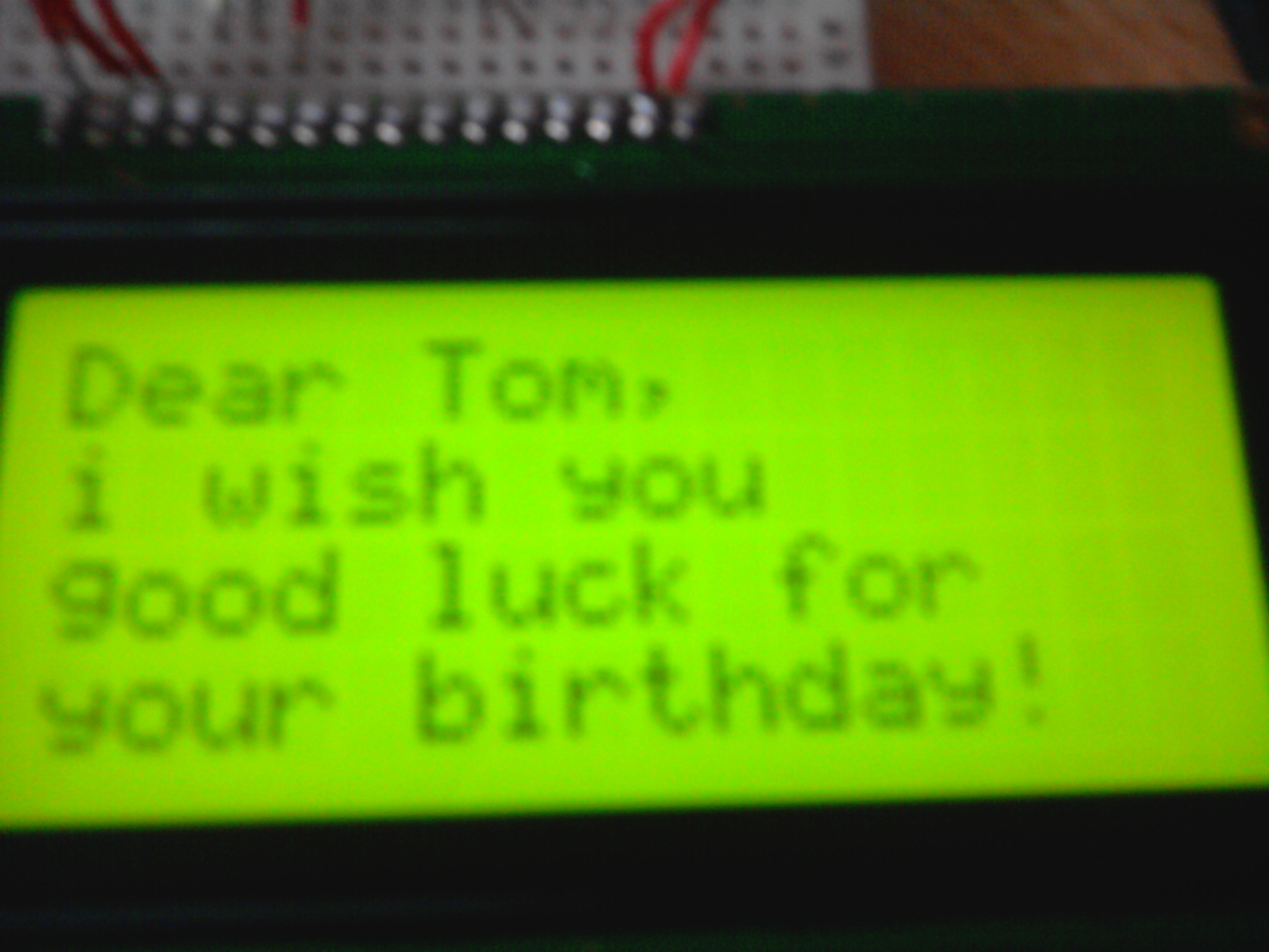 Arduino LCD Birthday&nbsp;Card