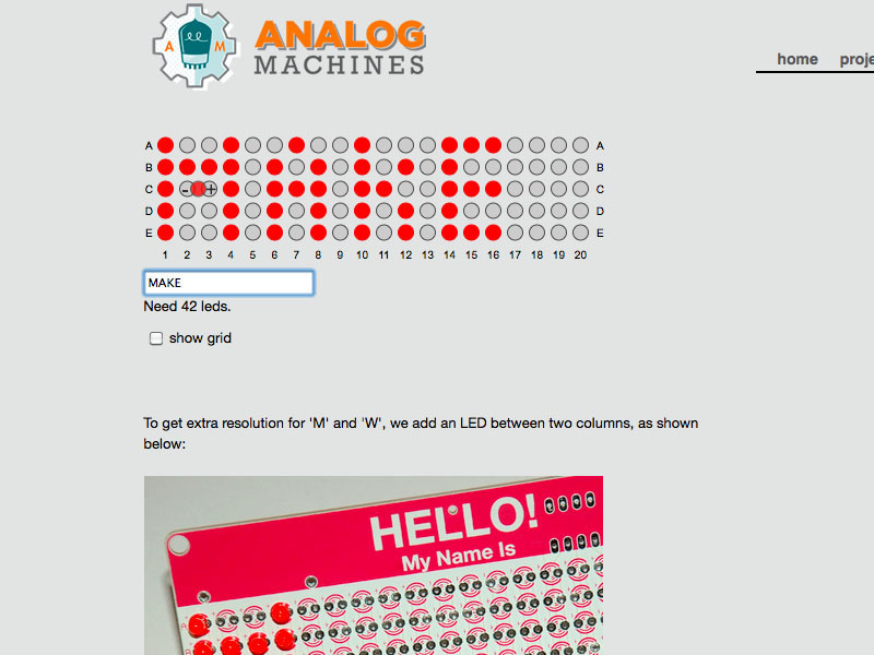 LED “Hello! My Name Is” Name Tag&nbsp;Kit
