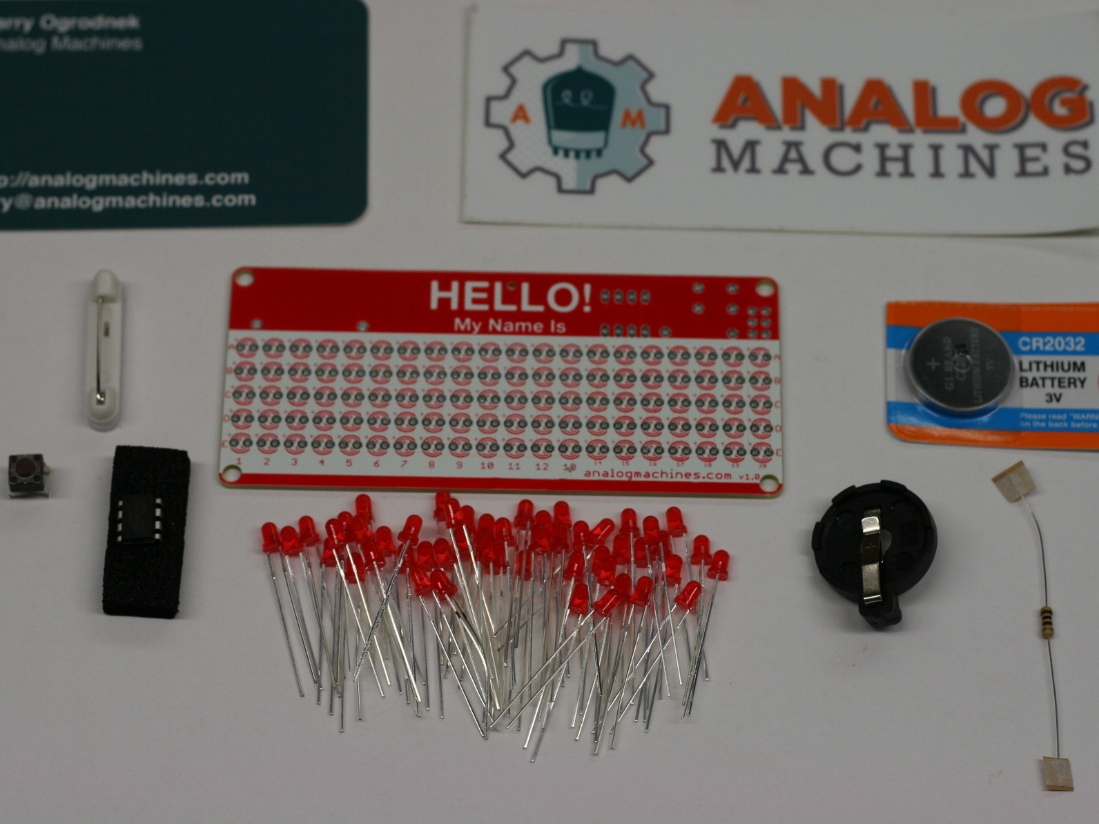 LED “Hello! My Name Is” Name Tag&nbsp;Kit