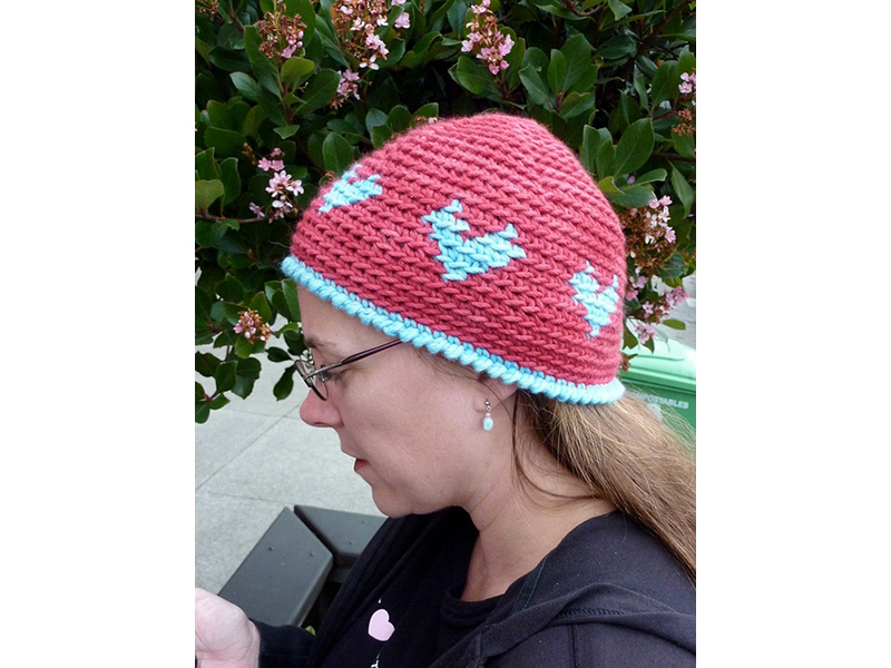New Project: Crochet Colorwork Heart Hat
