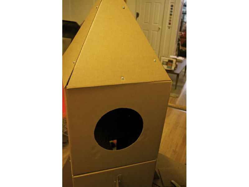 Cardboard Cat Rocket