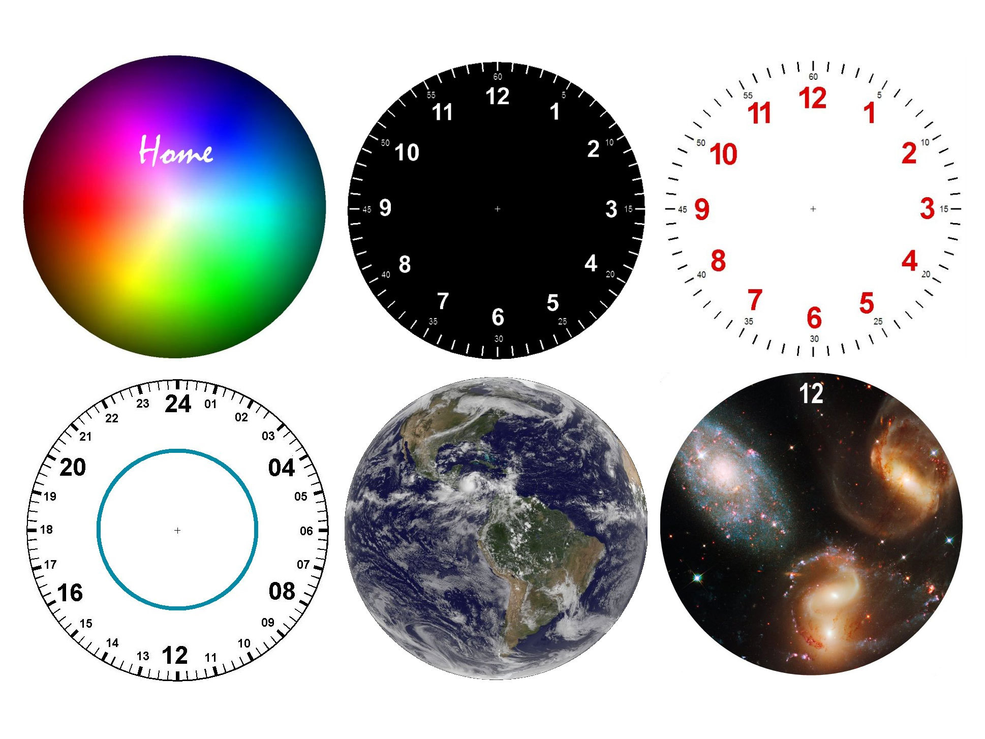 PVC Two-Faced&nbsp;Clock